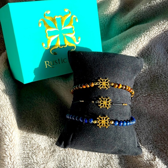 Rustic Cuff Jewelry - Rustic Cuff Bead & String Adjustable Logo Bracelets